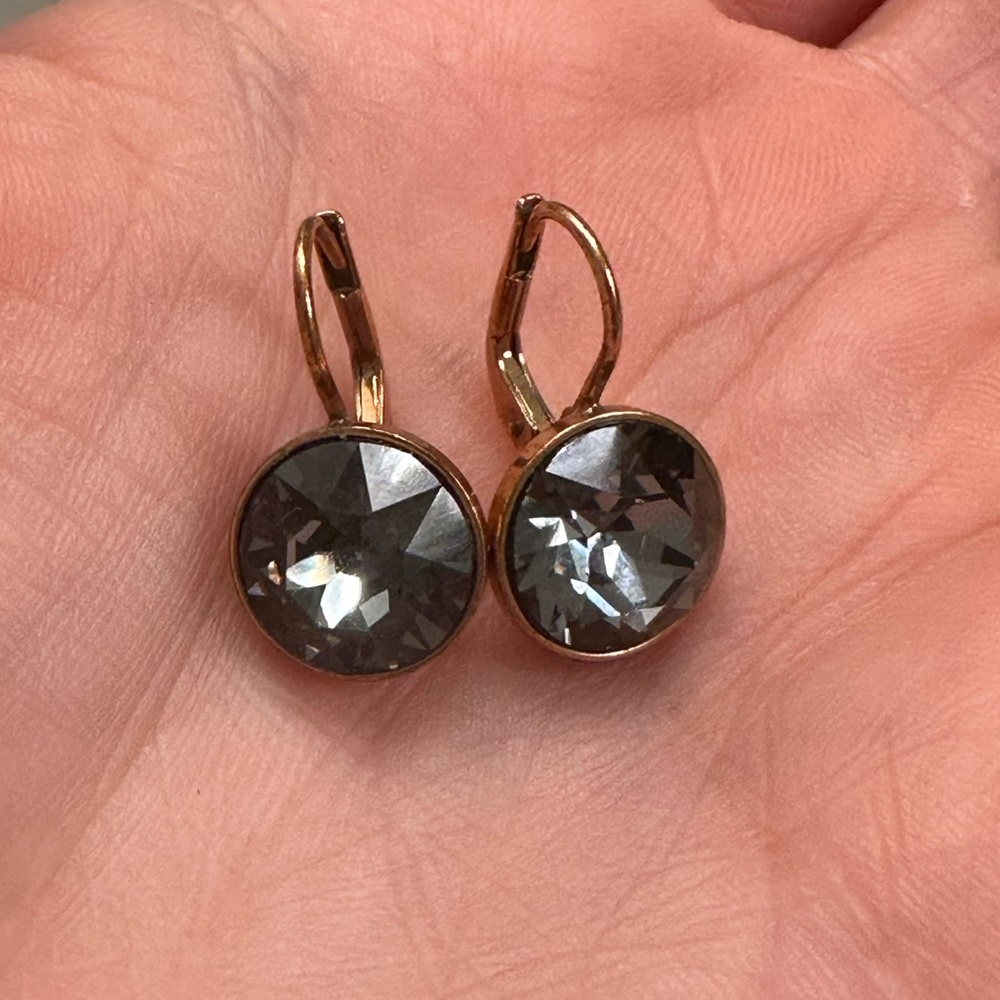 Swarovski Crystal Rose Gold Earrings